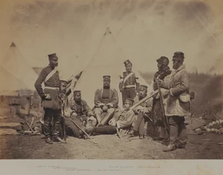 Officieren en manschappen van het 89e infanterieregiment (Princess Victoria